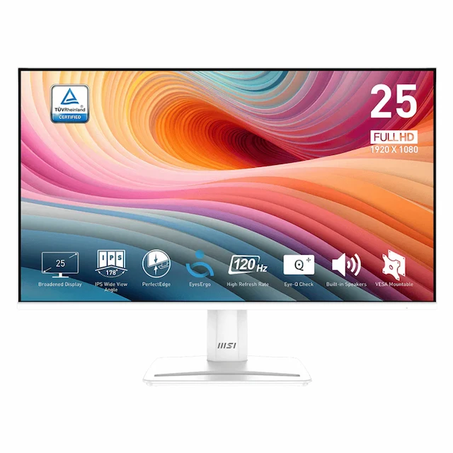ECRAN MSI RPO MP251W E2 - 25 POUCE - 120HZ IPS - WHITE