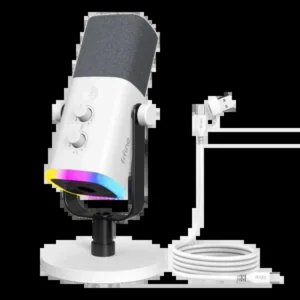 FIFINE AmpliGame AM8 USB/XLR Dynamic Microphone RGB WHITE