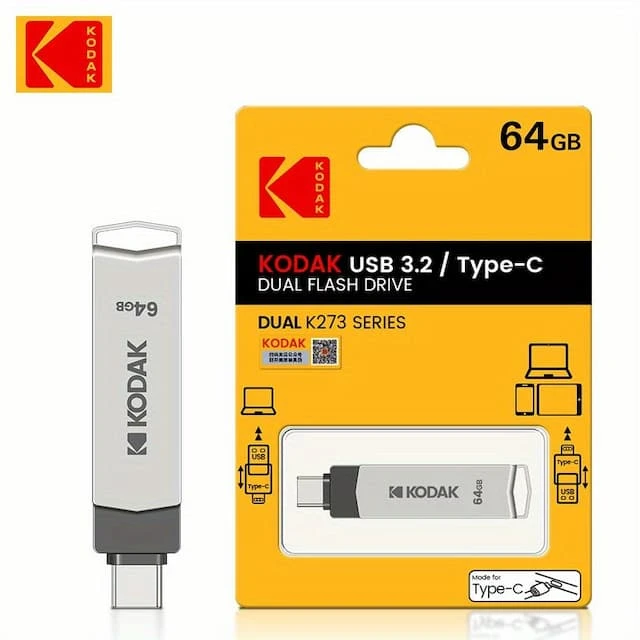 FLASH DISK KODAK 64GO 3.2 TYPE C - USB