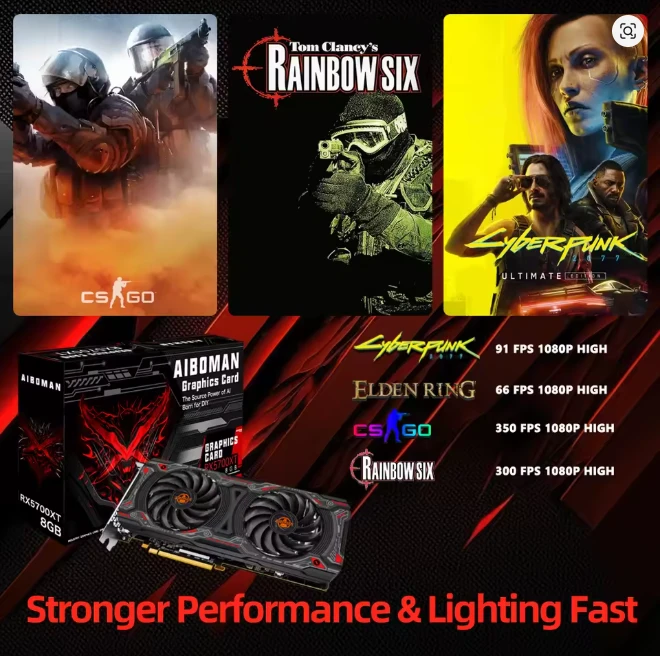 GPU AIBOMAN RX 5700XT 8GO GDDR6 – Image 3