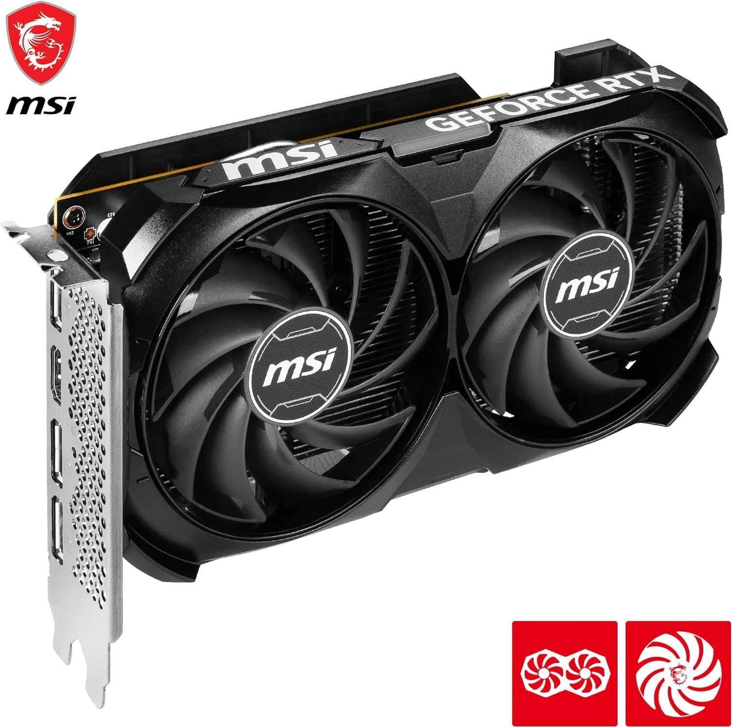 GPU MSI VENTUS RTX 4060 OC 08 GB BLACK EDITION – Image 2