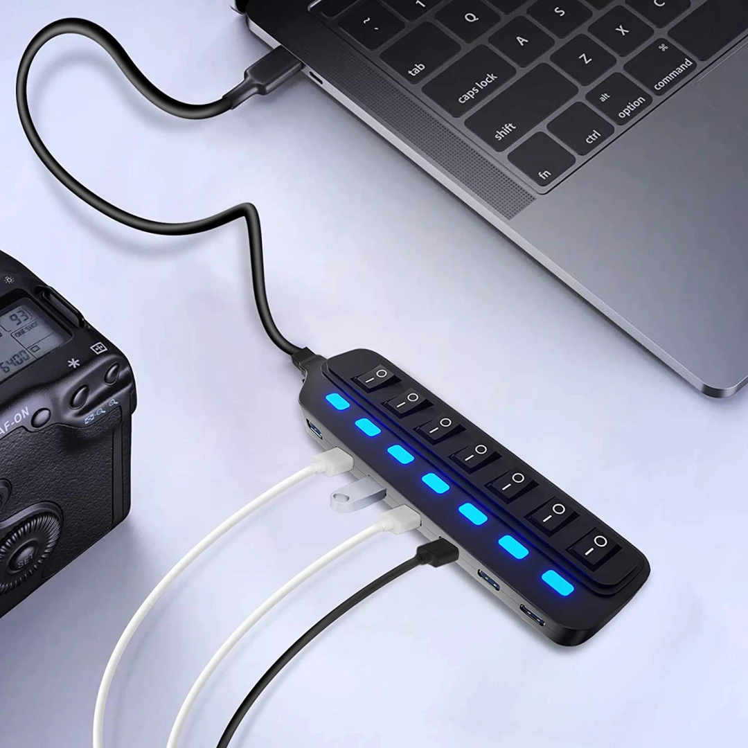 HUB USB 3.0 7 PORTS AVEC TRANSFO – Image 4