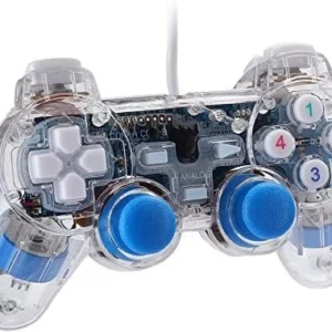 MANETTE PC TRANSPARENTE AVEC JOYSTICKS