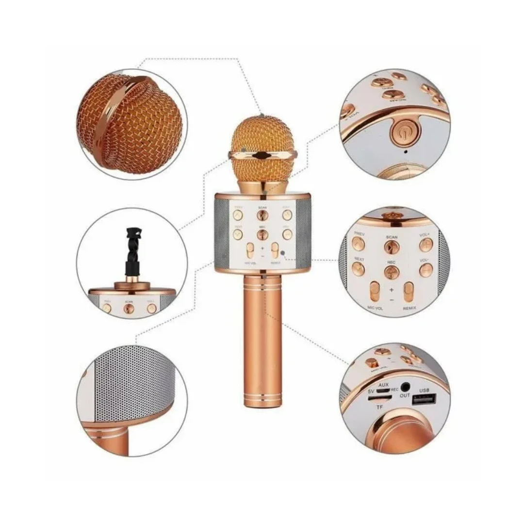 MICROPHONE 858 AVEC HAUT PARLEUR – Image 2