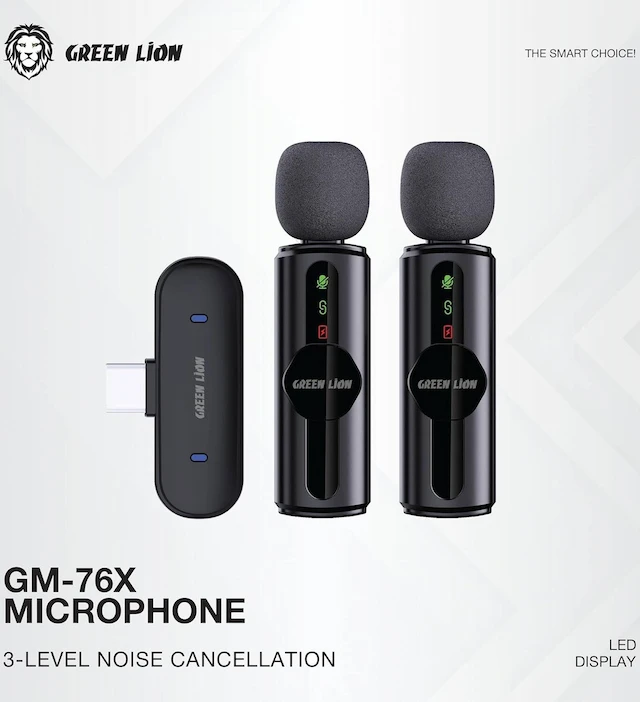 MICROPHONE BLUETOOTH GREEN LION GM76X