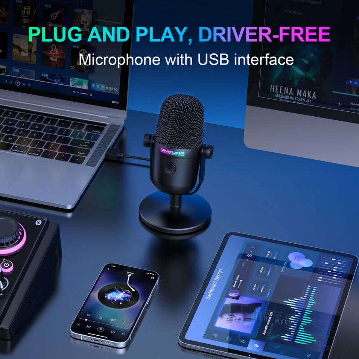 MICROPHONE GAMING ONIKUMA M830 USB – Image 5