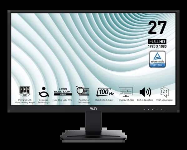 MSI PRO MP273A 27″ 100HZ IPS 1MS FHD