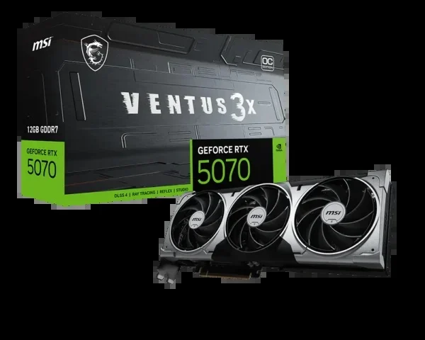 MSI RTX 5070 12GB VENTUS 3X OC – Image 3
