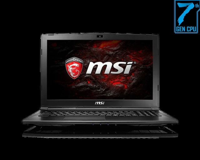 PC PORTABLE GAMER MSI GL62M / I5 7EME 7300HQ / 8 GB / 1 TO / GPU GTX 1050TI / 15.6"