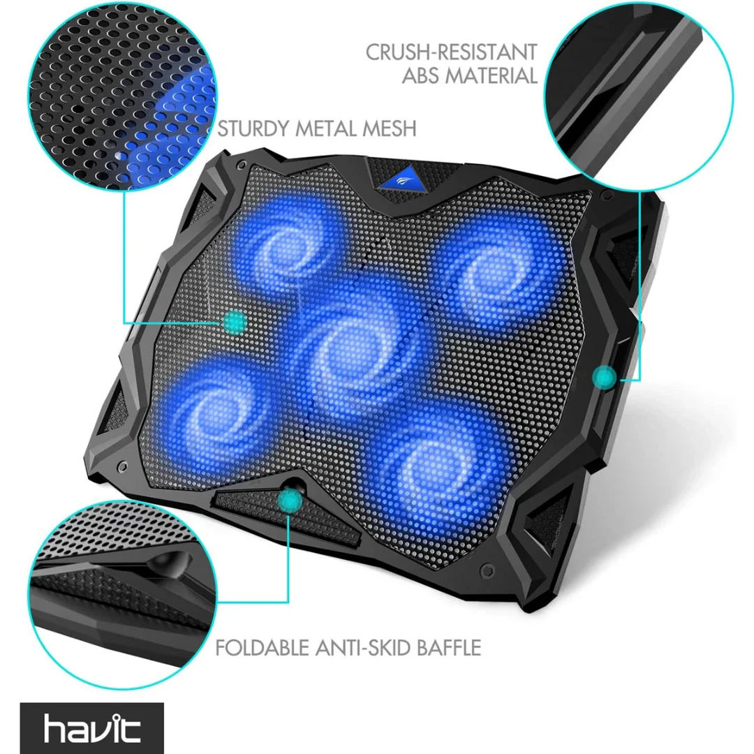 REFROIDISSEUR PC PORTABLE HAVIT F2068 RGB – Image 2