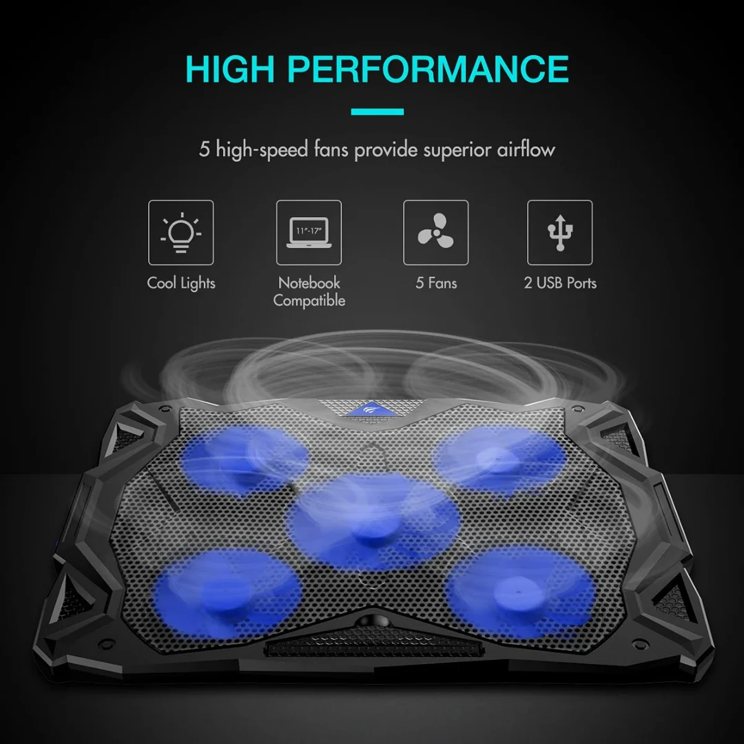 REFROIDISSEUR PC PORTABLE HAVIT F2068 RGB – Image 3