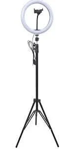 RINGLIGHT LED 8" AVEC TREPIED ET SUPPORT DE TELEPHONE