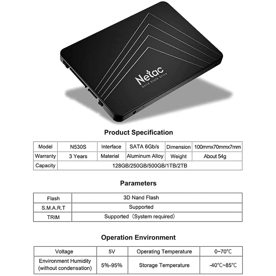 SSD NETAC 128GB – Image 8