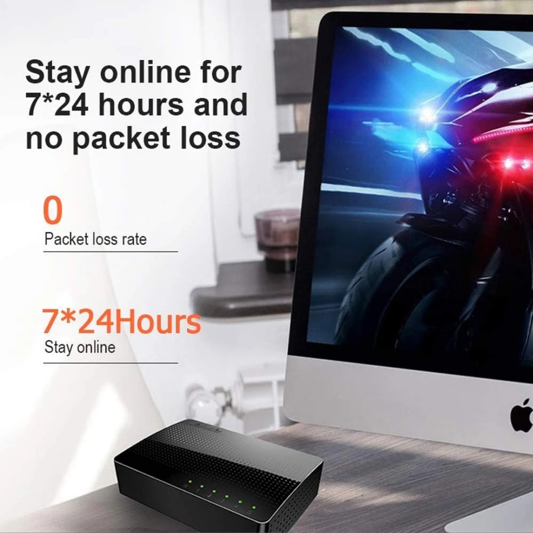 SWITCH ETHERNET TENDA SG105 05 PORTS GIGABYT 10 / 1000 – Image 5