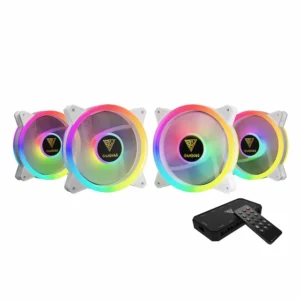 VENTILATEUR BOITIER GAMDIAS AEOLUS M2-1204R WHITE PACK * 4 + ADDRESSABLE