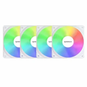 VENTILATEUR BOITIER RAIDMAX X-AIR WHITE PACK * 4
