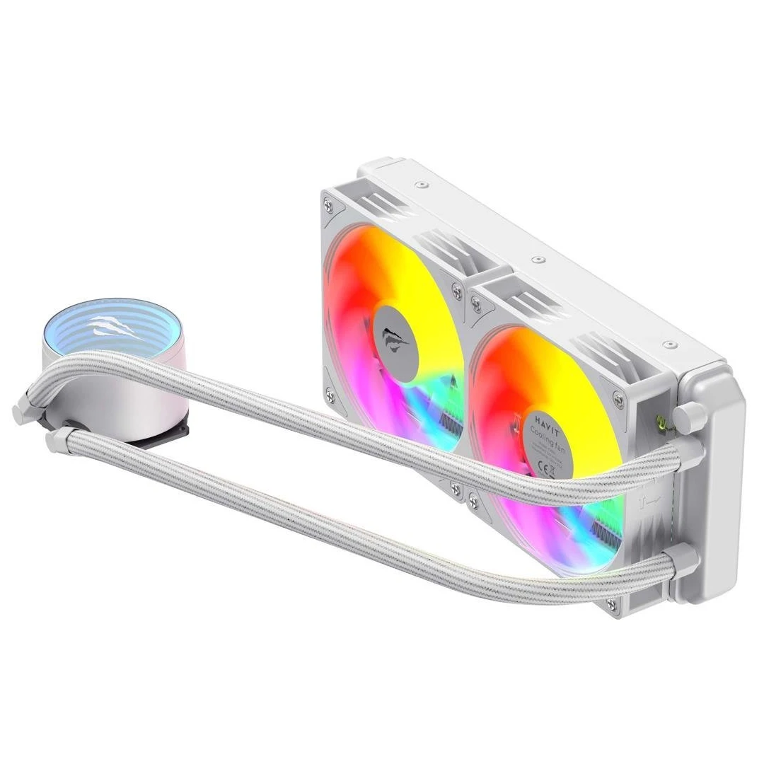 VENTILATEUR CPU HAVIT WATERCOOLING F2001 RGB 240 BLAN – Image 2