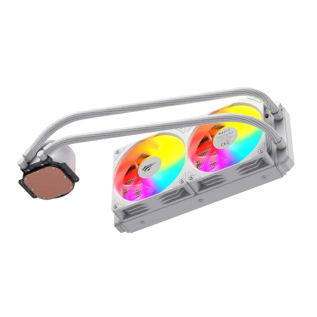 VENTILATEUR CPU HAVIT WATERCOOLING F2001 RGB 240 BLAN – Image 3