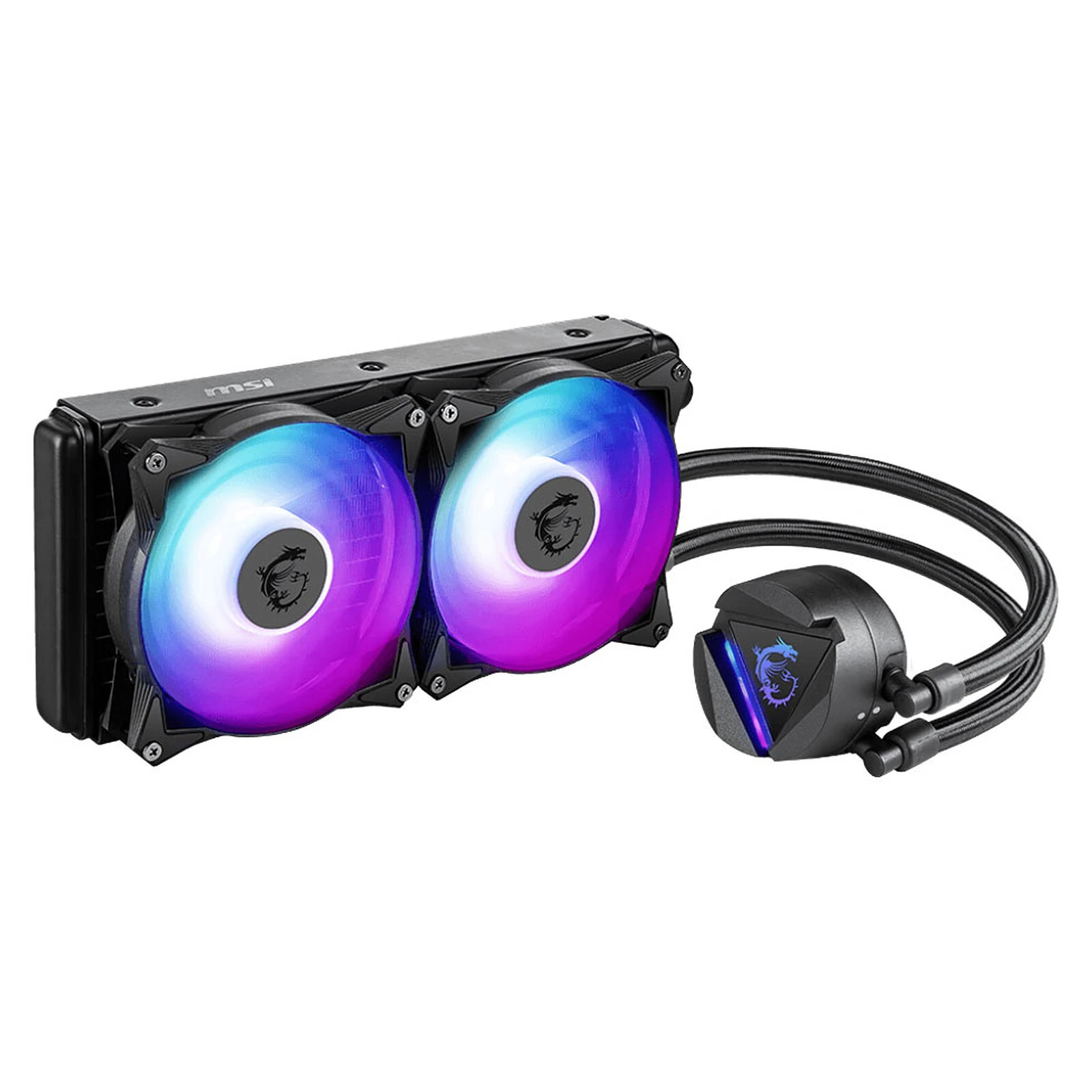 VENTILATEUR CPU MSI WATERCOOLING MAG CORELIQUID 240R V2 WHITE / BLACK – Image 2