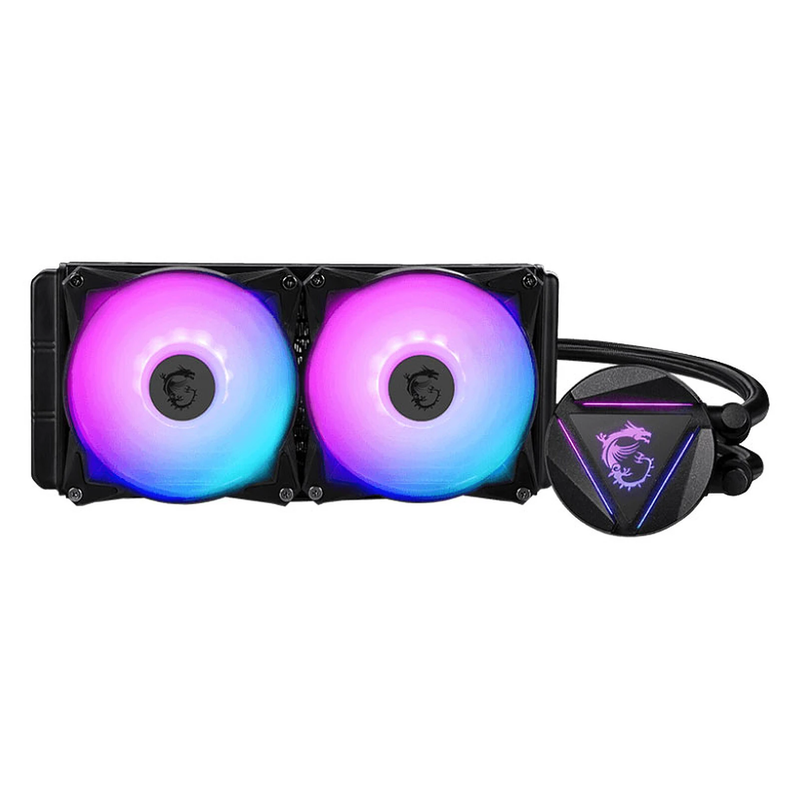 VENTILATEUR CPU MSI WATERCOOLING MAG CORELIQUID 240R V2 WHITE / BLACK – Image 3