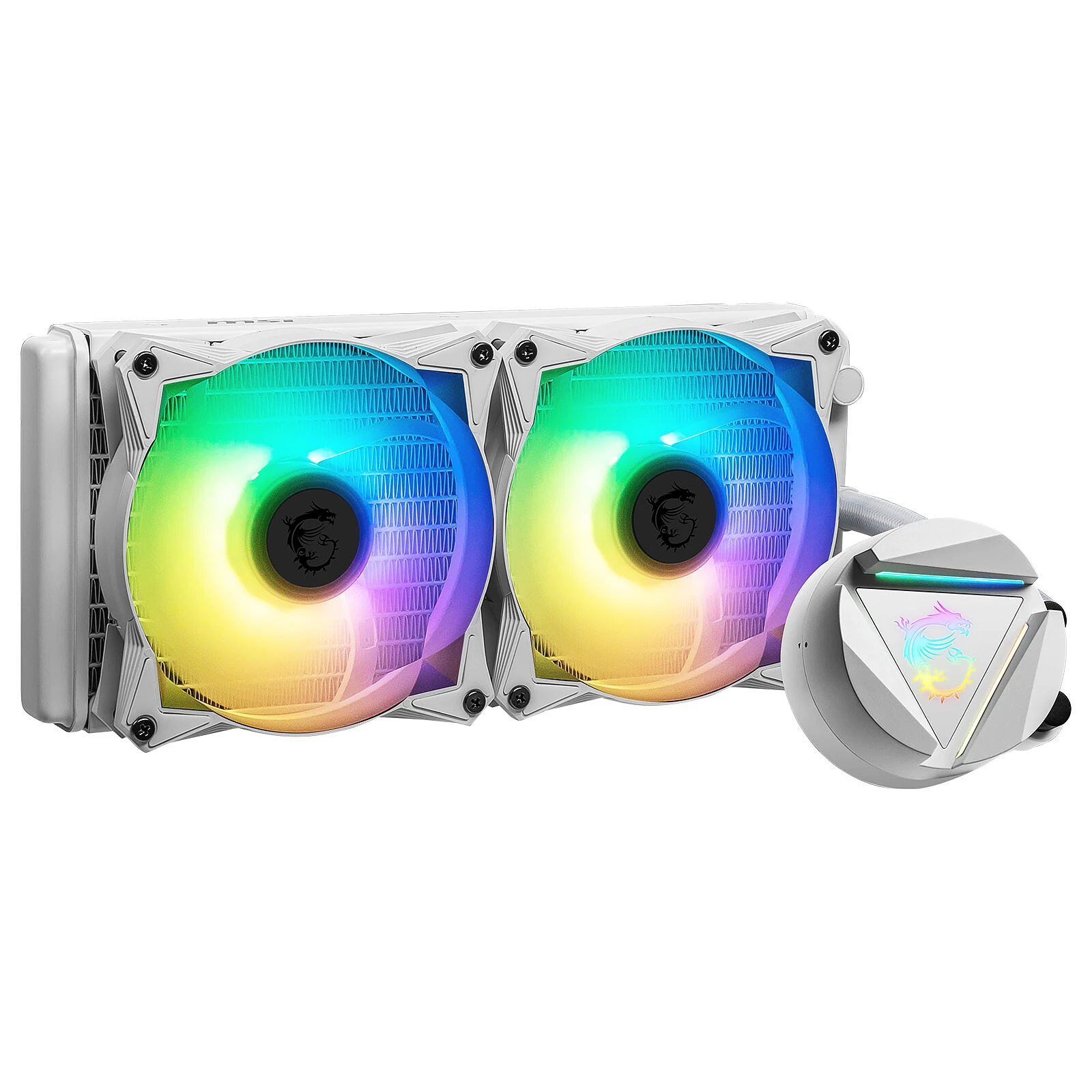 VENTILATEUR CPU MSI WATERCOOLING MAG CORELIQUID 240R V2 WHITE / BLACK – Image 4