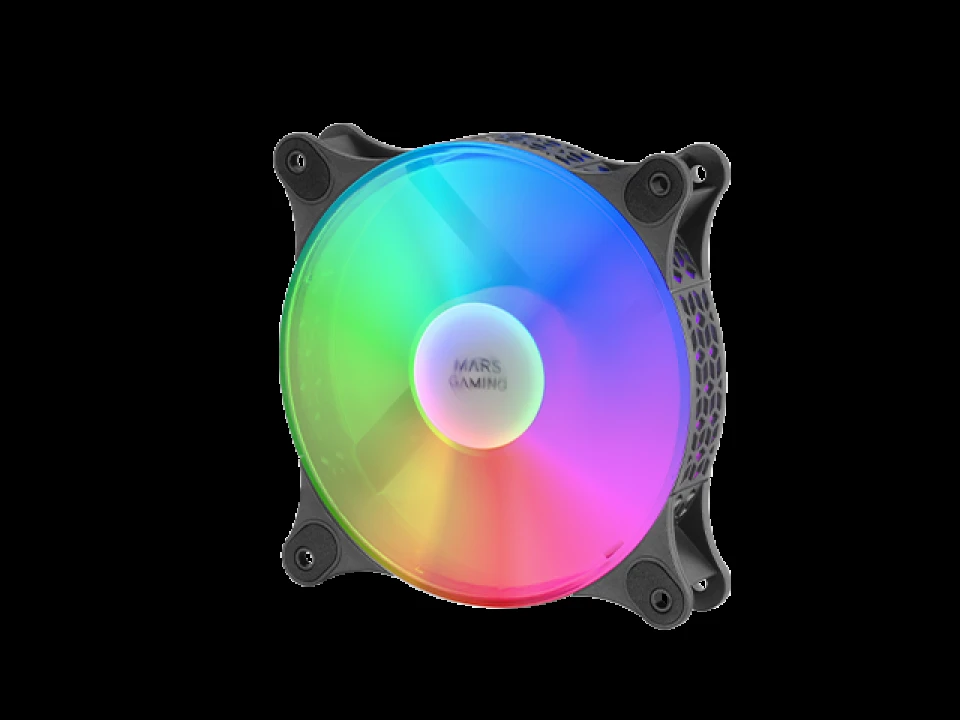 VENTILATEUR POUR BOITIER MARS GAMING MFDUO 12CM FRGB – Image 3